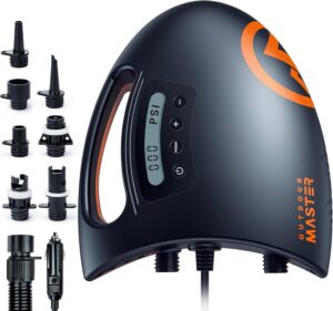 OutdoorMaster 20PSI SUP Pump: Fast Dual-Stage Auto-Off & Deflate