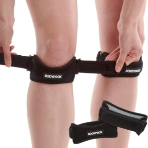 Patella Tendon Knee Strap 2 Pack, Knee Pain Relief Support Brace For Hiking, Soccer, Basketball, Running, Jumpers Knee, Tennis, Tendonitis, Volleyball & Squats