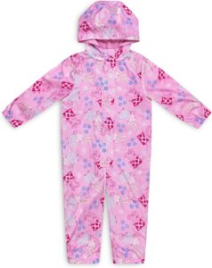 Peppa Pig Girls Waterproof Puddle Suit - Cozy Fleece Lined Rain Gear