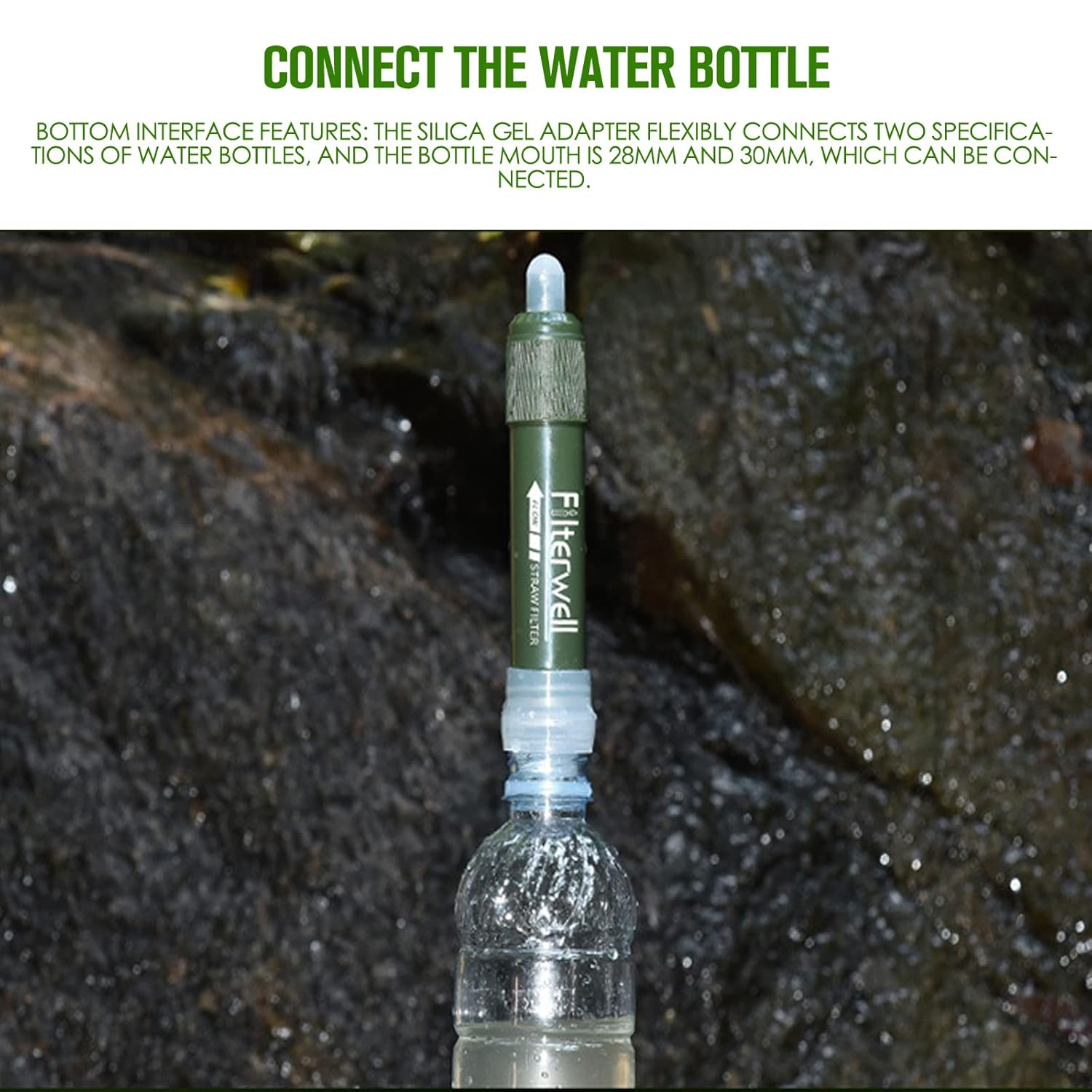 Camping Water Filter Straw: 99.99% Bacteria Removal for Survival - Image 2