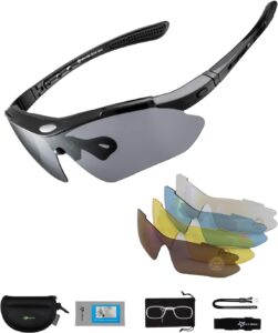 ROCKBROS Polarized Cycling Sunglasses: 5 Lenses, UV Protect, Unbreakable