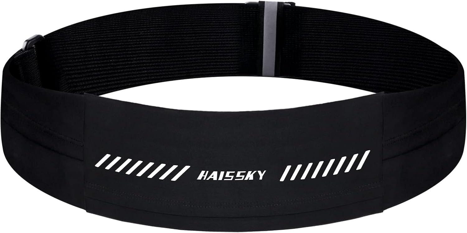 Running Belt Waist Pack Phone Holder Runner Belt Fanny Pack Lightweight Running Pouch for Women Men for iPhone 15 14 13 12 Pro Max, Sweat Resistant Workout Pouch for Running Jogging up to 7.0"