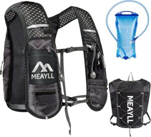 Women's Men's Running Hydration Vest - Phone Holder, Reflective