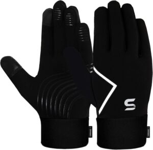 SAWANS Thermal Running Gloves: Touchscreen, Windproof, Anti-Slip Grip