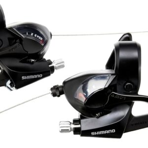Shimano ST-EF41 EZ fire Plus STI Set for V-Brakes, 3x6 Speed, 2-Finger Lever, Black