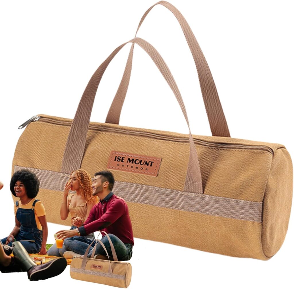 Small Tool Bag – Canvas Tent Stake Storage Bag For Camping | Lightweight Organizer For Tent Accessories And Tools – Utility Pouch For Outdoor Travel, Hiking, And Camp Gear Organization