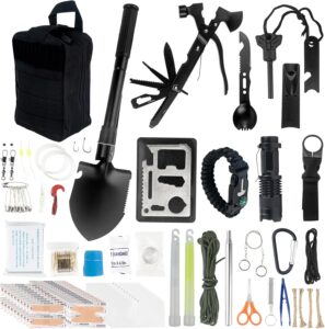 137Pc Survival Kit: First Aid, Camping Gear for Outdoor Adventures