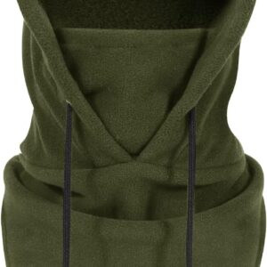 TAGVO Winter Thermal Fleece Balaclavas, Soft & Warm Adjustable Hood Hat Skiing Face Cover Face Mask Neck Warmer Snood Neck Gaiter for Running Skiing Cycling Motorbikes Hiking- Men & Women