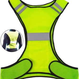 Uncle Paul Reflective Gears - Safety Vest High Visibility for Running Cycling Dog Walking Sports with Pocket for Adults Kids