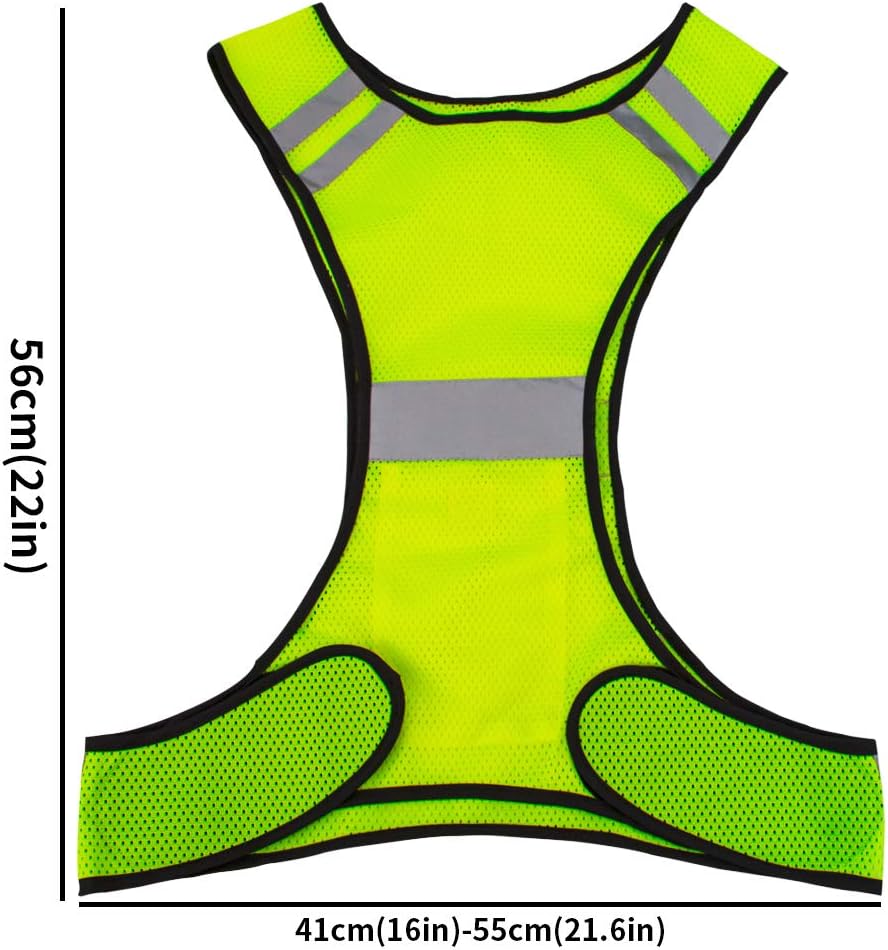 Uncle Paul High-Vis Safety Vest: Run, Cycle, Walk Dog w/ Pocket - Image 2