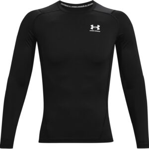 Under Armour Men's HeatGear Long Sleeve Top, Midnight Navy/White
