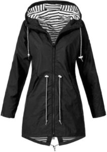 Women's Waterproof Hooded Rain Jacket - Dry & Comfy Outdoor Adventure