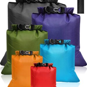 Victoper Waterproof Dry Bag Set 6 Pcs, Large Capacity Ripstop Dry Bag Waterproof in 8L 5L 3.5L 3L 2.5L 1.5L Organizer Storage Bags for Outdoor Hiking Camping Fishing Cycling (Multicolor)