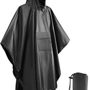 Victoper Waterproof Poncho Adult, Reusable Rain Poncho Adult Waterproof Poncho Waterproof Adult Lightweight Waterproof Raincoat for Outdoor Hiking Camping Cycling Traveling