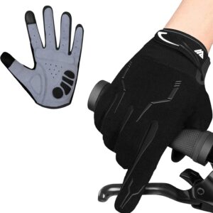 WESTWOOD FOX WFX Cycling Gloves Full Finger Mountain Bike Gloves Touchscreen MTB Gloves Padded Anti-Slip MTB Road Biking Sports Gloves for men and women