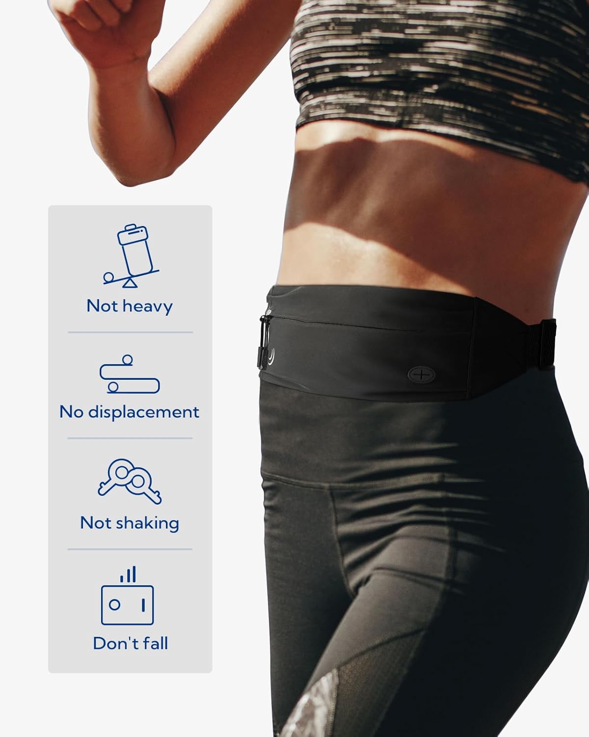 Slim Running Belt: Phone Holder for Runners & Fitness - Image 2