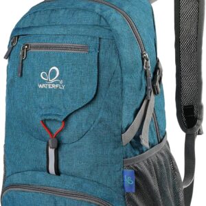 Waterfly Ultra Lightweight Foldable Backpack: 20L Packable Rucksack Daypack for Men Women Hiking Travelling Camping Sports Outdoor