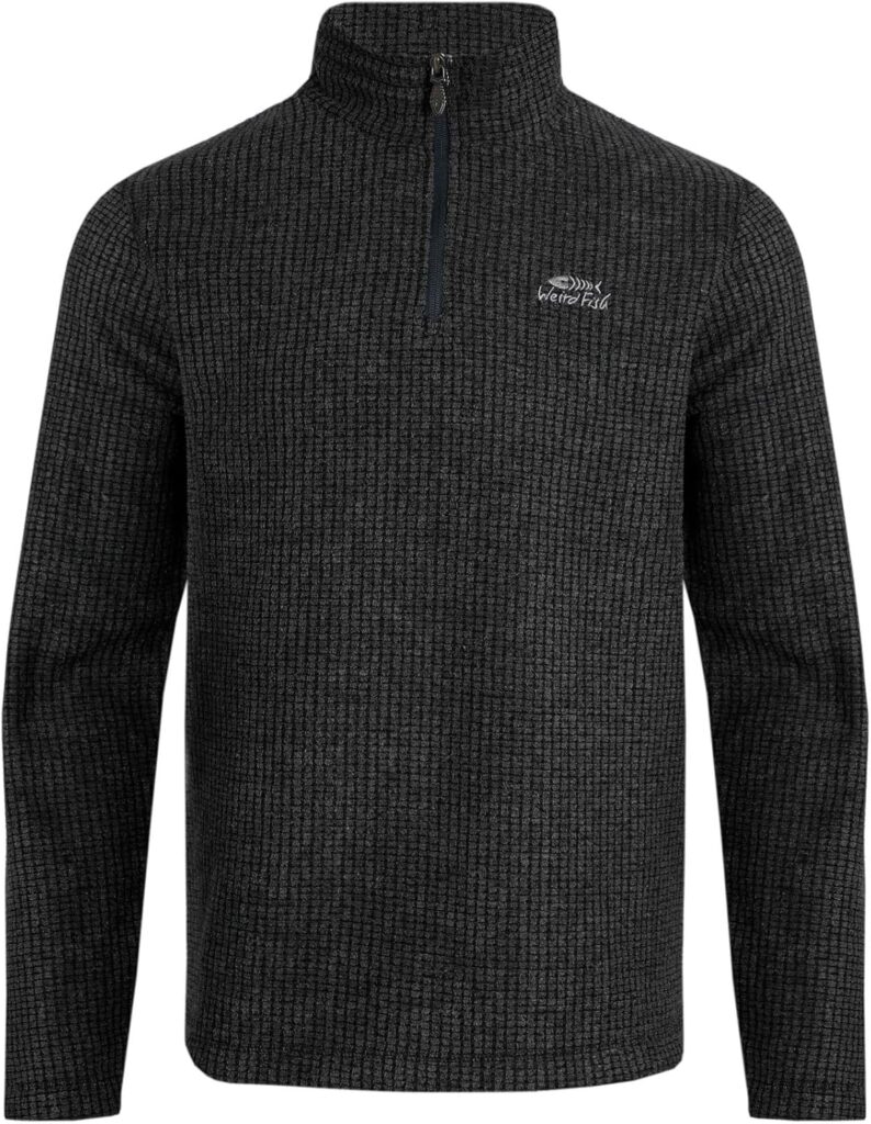 Weird Fish Boston Eco 1/4 Zip Grid Fleece