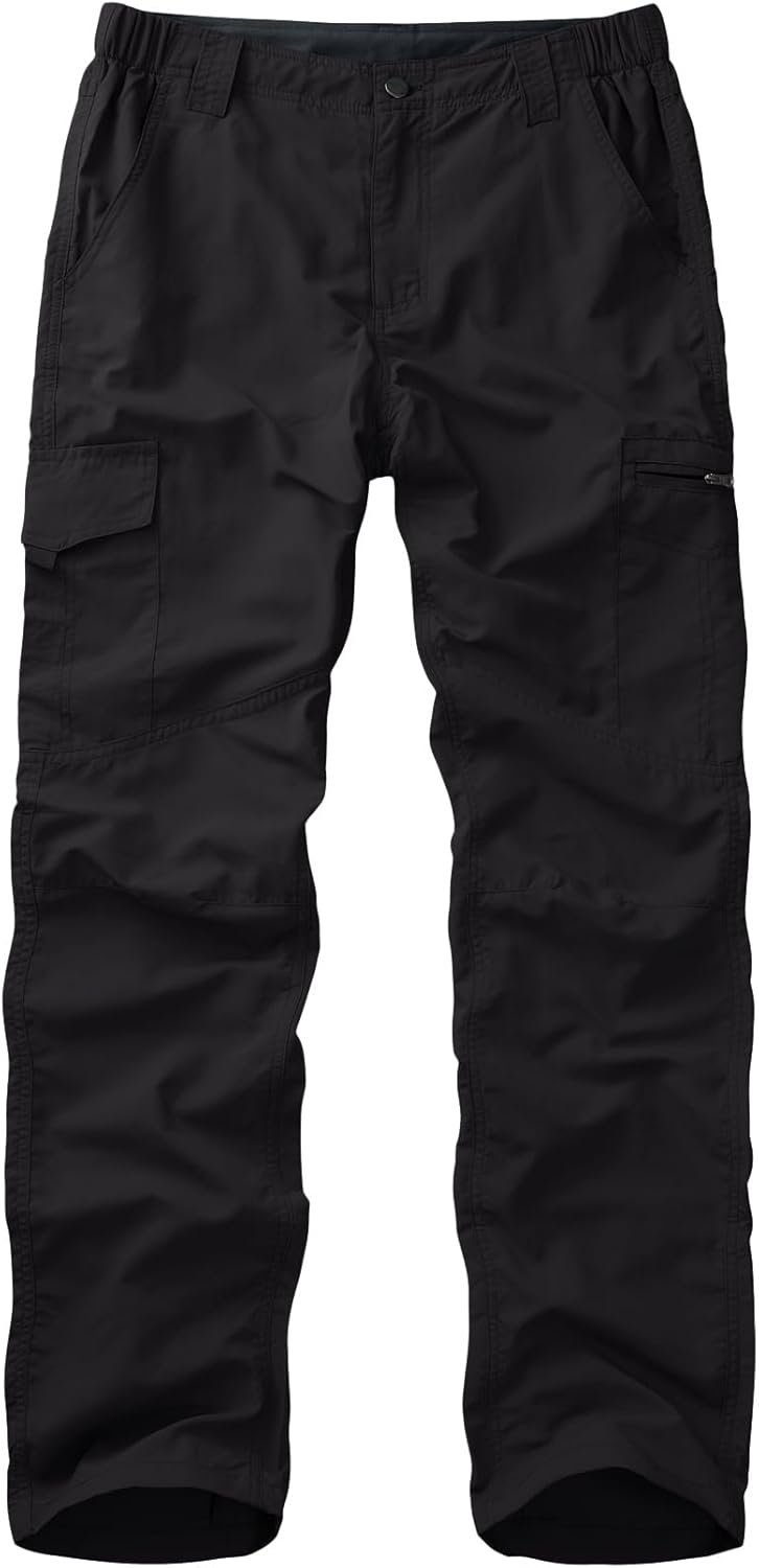 Winebox Walking Hiking Trousers Mens Quick Dry Lightweight Breathable Outdoor Fishing Climbing Travel Cargo Pants