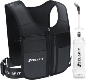 ZelaFit® Hydration Running Vest: Hands-Free Water & 8 Pockets