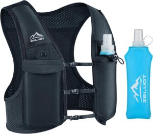 Zelvot Running Hydration Vest: UK Patent, Adjustable, Phone Holder