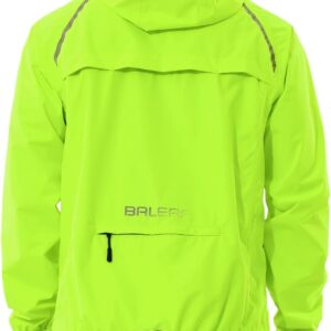 baleaf Waterproof Jacket Mens Cycling Jackets Reflective Running Outdoor Rain Coats Lightweight for Men Walking Hiking Packable