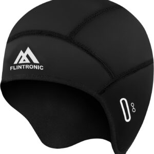 flintronic Winter Skull Cap Beanie, Cycling Caps Unisex with Windproof Thermal Fleece, Breathable Bicycle Hat Motorcycle Helmet Liner with Ear Covers and Glasses for Skiing Running Skating