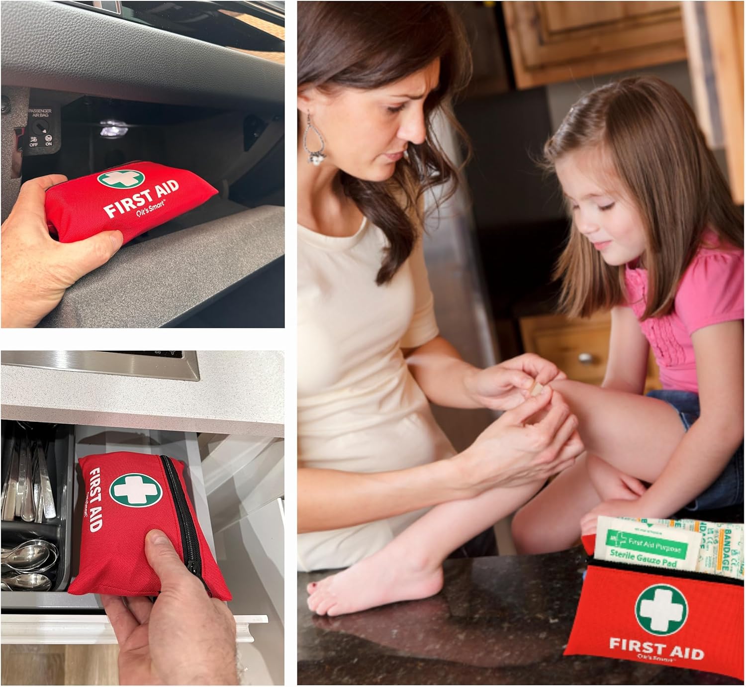 Smart 110pc First Aid Kit: Travel, Hike, Home, Car Ready - Image 2